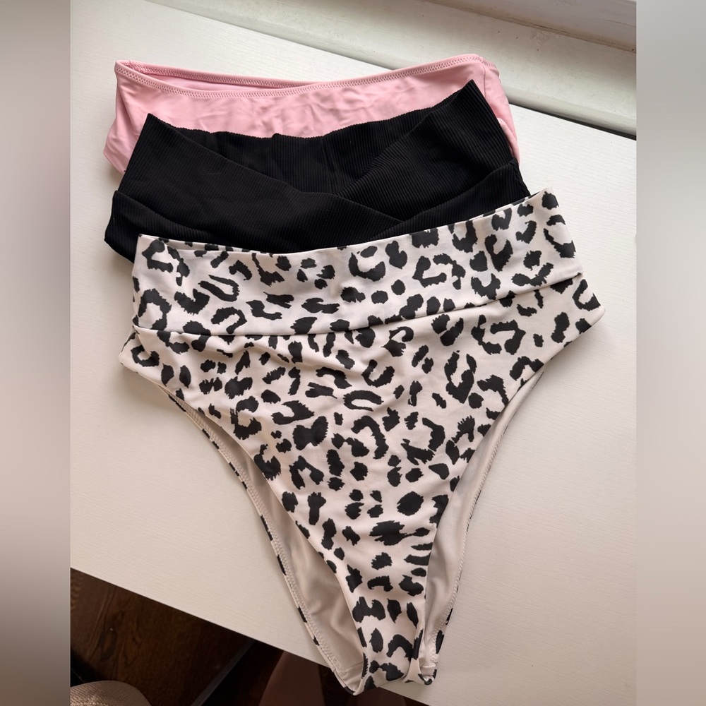 Aerie bundle of large high rise Bikini Bottoms